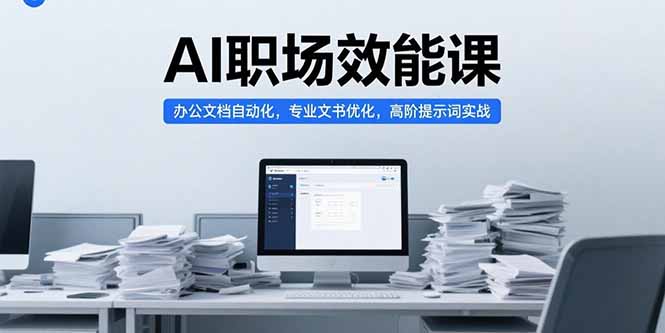 AI职场效能课，办公文档自动化，专业文书优化，高阶提示词实战-木白网创