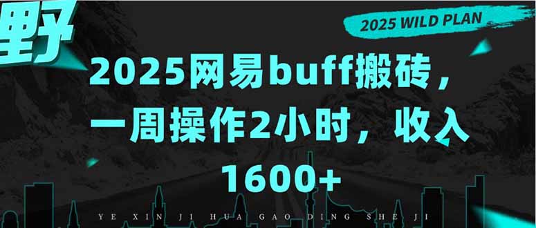 2025网易buff搬砖，一周操作2小时，收入1600+-木白网创