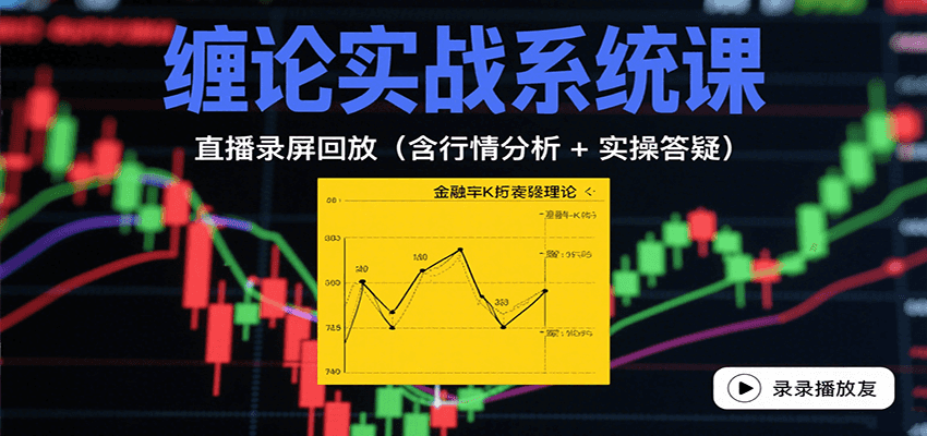 缠论实战系统课：直播录屏回放(含行情分析 + 实操答疑(更新8月)-木白网创
