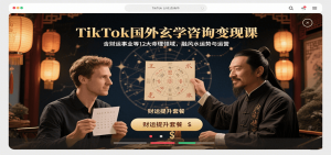 TikTok国外玄学咨询变现课，含财运事业等12大命理领域，融风水运势与运营-木白网创