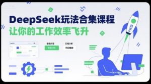 DeepSeek玩法合集课程，让你的工作效率飞升-木白网创