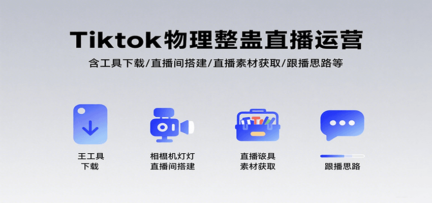 Tiktok物理整蛊直播运营，包含工具下载/直播间搭建/直播素材获取/跟播思路等-木白网创