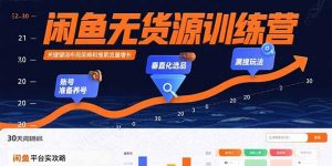 闲鱼无货源训练营：账号准备养号/垂直化选品/黑搜玩法，0基础30天盈利指南-木白网创