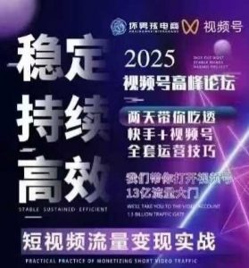 坏男孩电商视频号7月1号线下课，视频号短引、精细化模型打法，三频共振，无人，快手全站精细化运营-木白网创