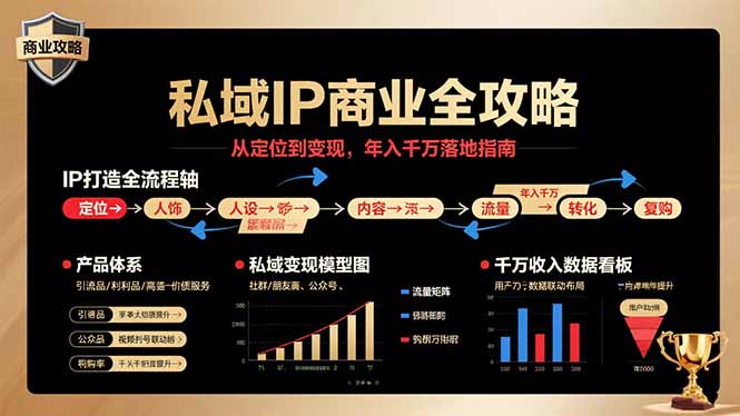 私域IP商业全攻略，从定位到变现，年入千万落地指南-木白网创
