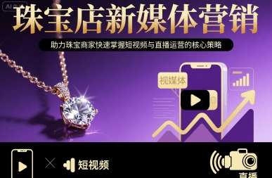 珠宝店新媒体营销，助力珠宝商家快速掌握短视频与直播运营的核心策略-木白网创