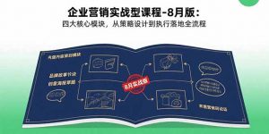 企业营销实战型课程-8月版：四大核心模块，从策略设计到执行落地全流程-木白网创