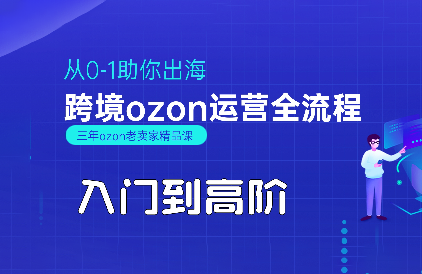 悟空跨境·OZON入门到高阶全流程-木白网创