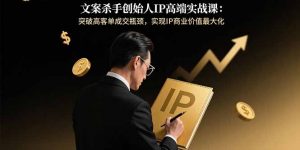 文案杀手创始人IP高端实战课：突破高客单成交瓶颈，实现IP商业价值最大化-木白网创