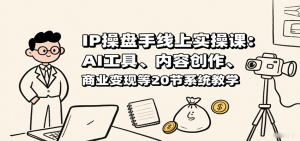 IP操盘手线上实操课：AI工具、内容创作、商业变现等20节系统教学-木白网创
