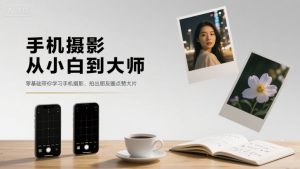 手机摄影从小白到大师，零基础带你学习手机摄影，拍出朋友圈点赞大片-木白网创