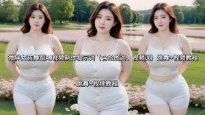 微胖女孩舞蹈AI视频制作提示词(含绘图词、视频词) 跳舞+视频教程-木白网创