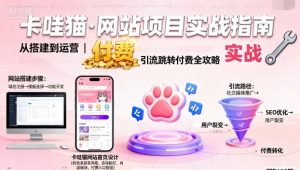 卡哇猫·网站项目，网站搭建与运营以及引流跳转付费-木白网创