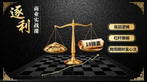 《逐 利》商业实战课，底层逻辑、杠杆策略、18锦囊，跨周期财富心法-木白网创