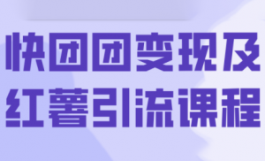 葡萄·快团团变现及红薯引流课程-木白网创