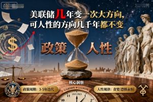 付费文章：美联储几年变一次大方向，可人性的方向几千年都不变-木白网创