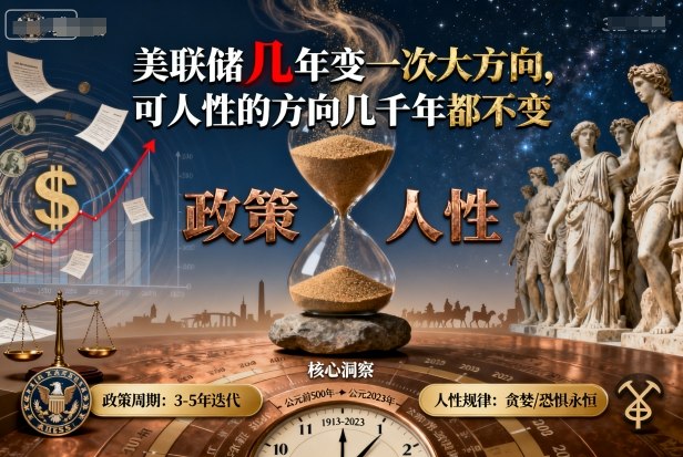 付费文章：美联储几年变一次大方向，可人性的方向几千年都不变-木白网创