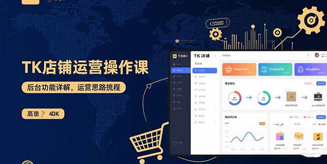 TK店铺运营实操课：后台功能详解，商品上架流程，运营思路拆解-木白网创