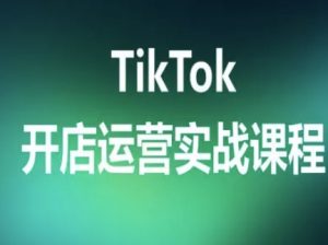 TikTok开店运营实战课程，TK跨境电商实操全流程-木白网创