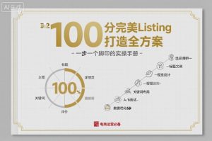 100分完美Listing打造全方案，想要完美listing必须是需要一步一个脚印的-木白网创