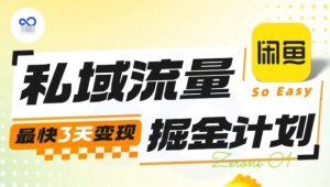 私域流量掘金计划实战训练营，最快3天变现-木白网创