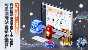 阿里国际站全链路运营，店铺搭建+直通车推广+全站推广，月询盘增长200%+-木白网创