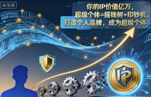 你的IP价值亿万，超级个体=摇钱树+印钞机，打造个人品牌，成为超级个体-木白网创