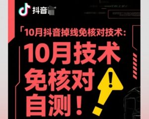 10月抖音掉线免核对技术，不保证百分百，自测-木白网创