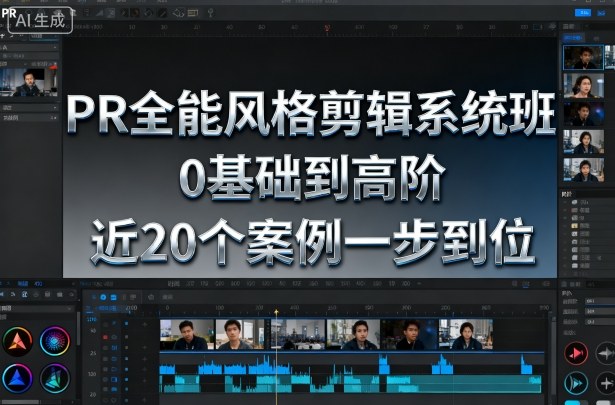 PR全能风格剪辑系统班，0基础到高阶，近20个案例一步到位-木白网创