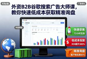 外资B2B谷歌搜索广告大师课，教你快速低成本获取精准询盘-木白网创
