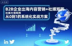 B2B企业出海内容营销+社媒矩阵，从0到1的系统化实战方案-木白网创