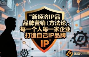 新经济IP品牌营销方法论，每一个人每一家企业都应该打造自己IP品牌-木白网创