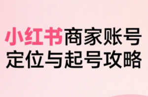 大晴老师·小红书电商全链路实战从定位到爆单(更新9月)-木白网创