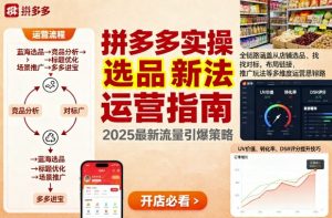 王校长9月12拼多多实操新玩法，全链路涵盖从店铺选品、找对标，布局链接，推广玩法等多维度运营思路-木白网创