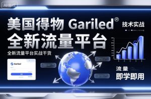美国得物Gariled技术实战，全新流量平台​实战干货，即学即用-木白网创