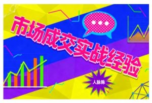 市场成交实战经验，从认知觉醒到实操落地，快速掌握市场开拓与成交核心能力-木白网创