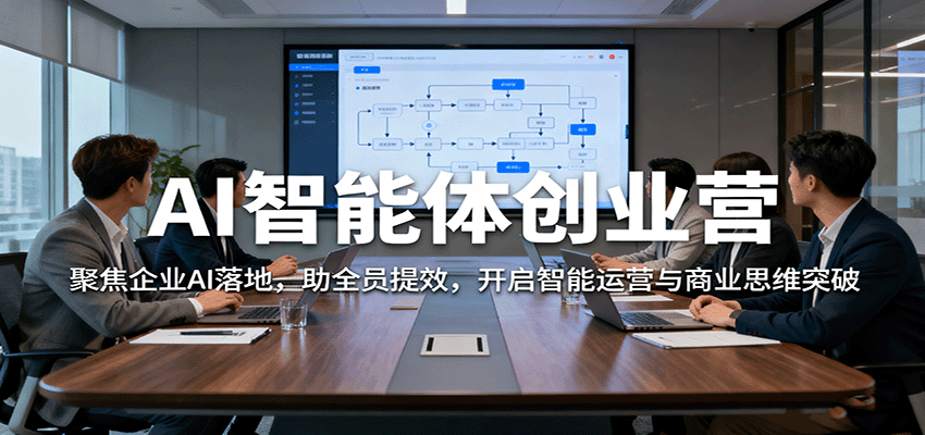 AI智能体创业营：聚焦企业AI落地，助全员提效，开启智能运营与商业思维突破-木白网创