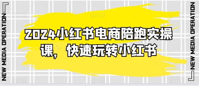 2024小红书电商陪跑实操课，快速玩转小红书，超过20节精细化课程-木白网创
