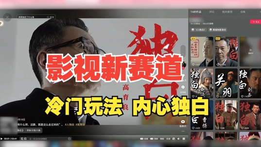 最新影视解说玩法，人物独白，30天涨粉24万+，全流程拆解【揭秘】-木白网创