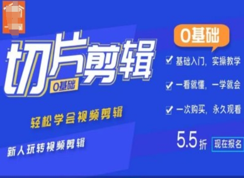 0基础IP切片剪辑，轻松学会视频剪辑，新人玩转视频剪辑-木白网创