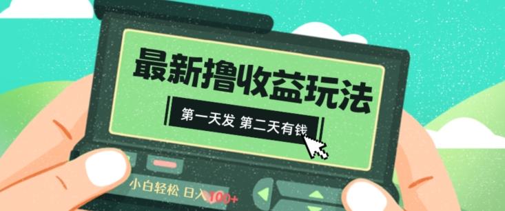 2024最新撸视频收益玩法，第一天发，第二天就有钱-木白网创