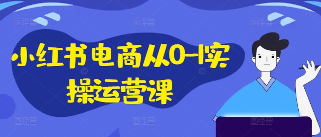 小红书电商从0-1实操运营课，小红书手机实操小红书/IP和私域课/小红书电商电脑实操板块等-木白网创