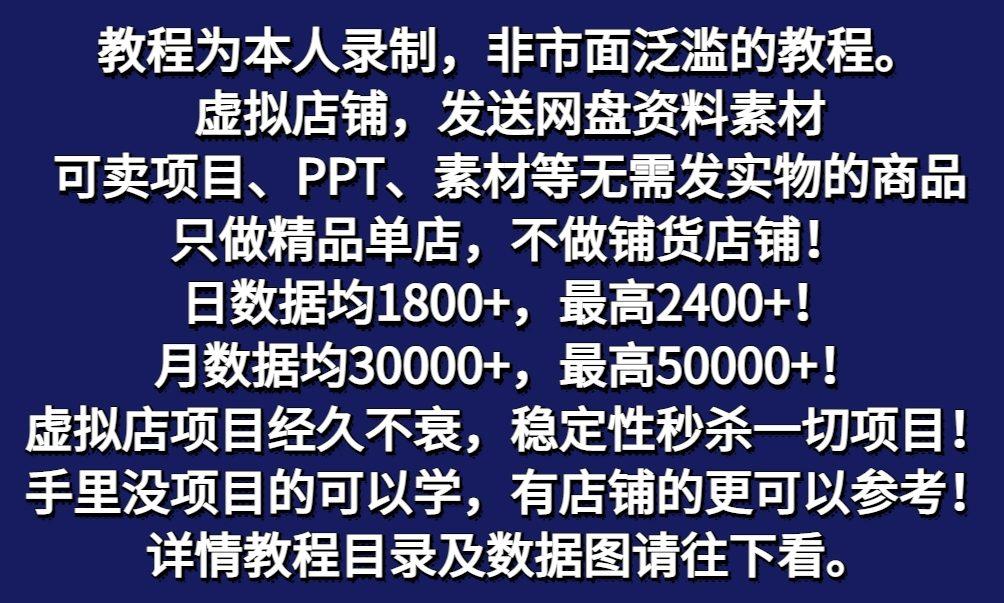 图片[2]-拼多多虚拟电商训练营月入50000+你也行，暴利稳定长久，副业首选-木白网创