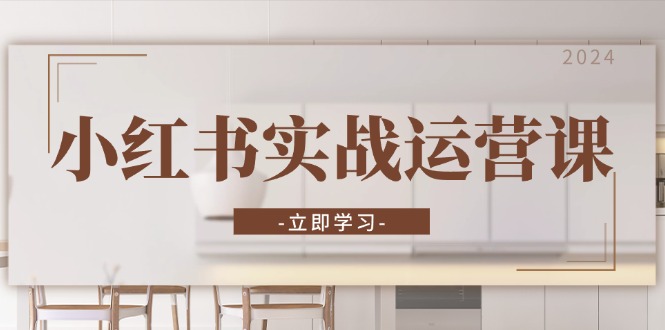 小红书实战运营课：从开通店铺到直播话术，打造爆款笔记与高效直播-木白网创