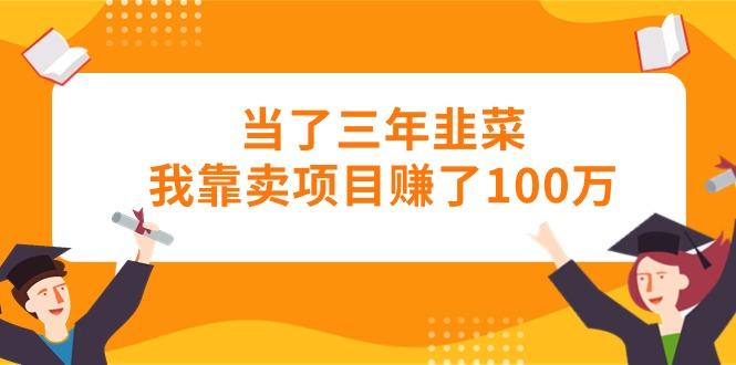 当了三年韭菜我靠卖项目赚了100万-木白网创