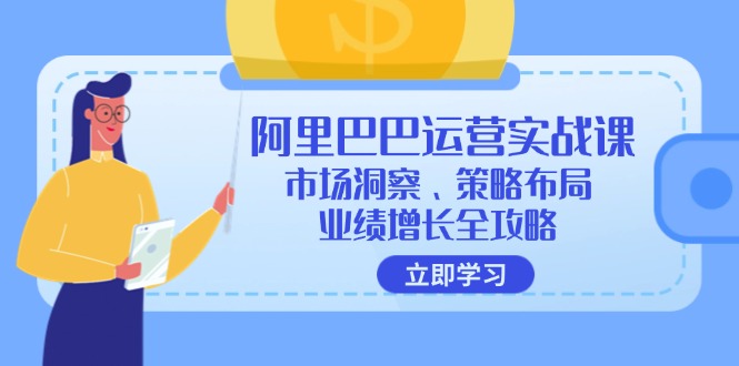 阿里巴巴运营实战课：市场洞察、策略布局、业绩增长全攻略-木白网创
