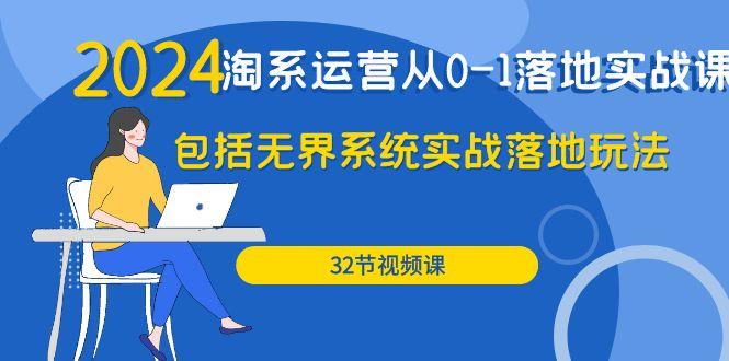 (9919期)2024·淘系运营从0-1落地实战课：包括无界系统实战落地玩法(32节)-木白网创