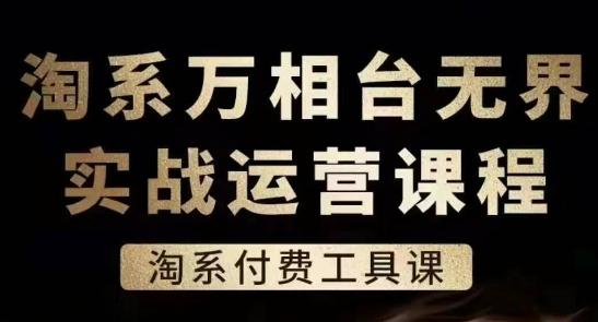 淘系万相台无界实战运营课，淘系付费工具课-木白网创