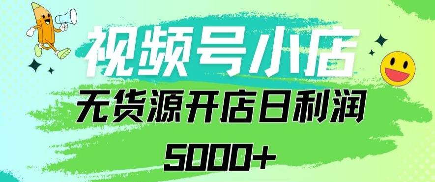 视频号无货源小店从0到1日订单量千单以上纯利润稳稳5000+【揭秘】-木白网创