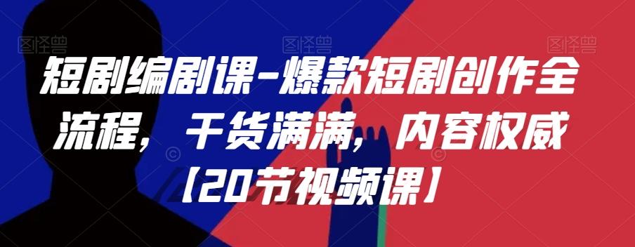 短剧编剧课-爆款短剧创作全流程，干货满满，内容权威【20节视频课】-木白网创